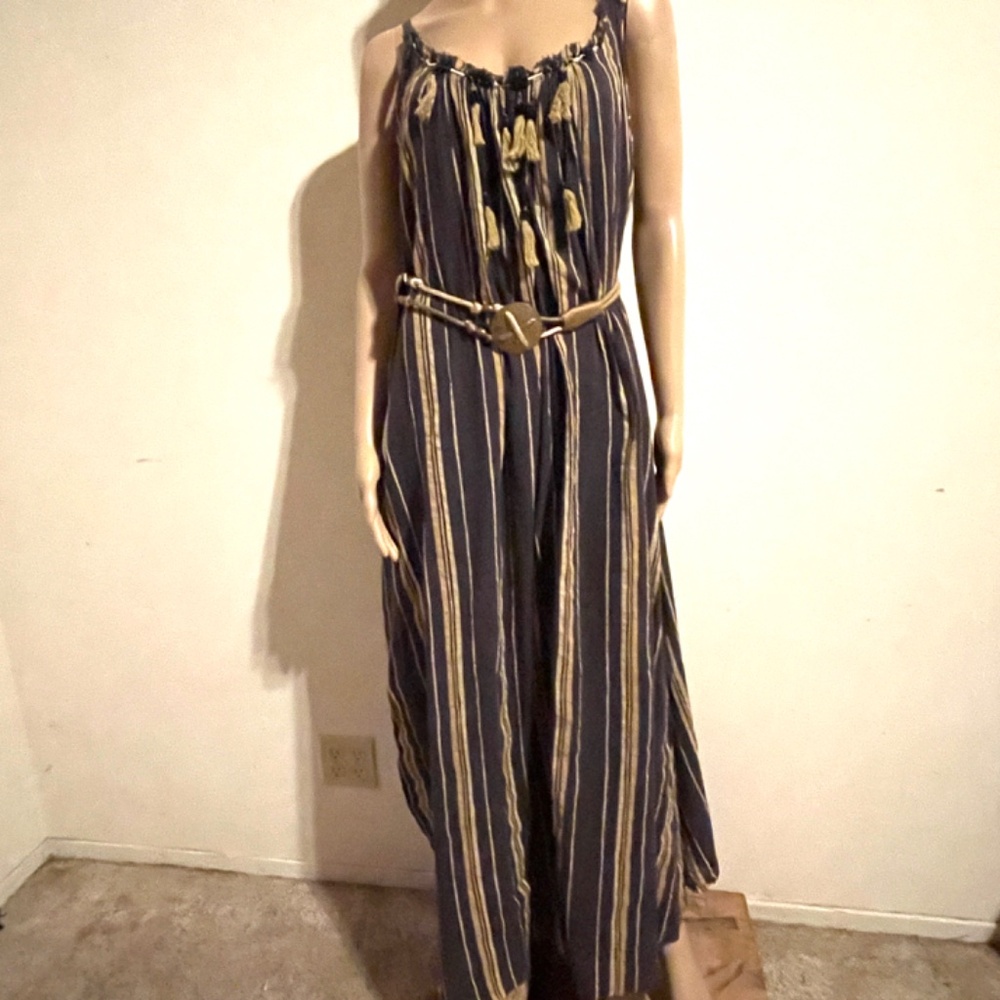 Free People Brown Striped Maxi Dress - Picture 4 of 10
